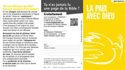 image du produit La paix avec Dieu (paquet de 100)
