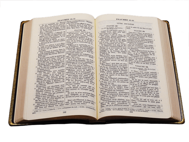 image du produit Bible cuir noir, grand format