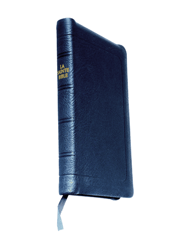 Produit Bible à rebords cuir noir, format de poche