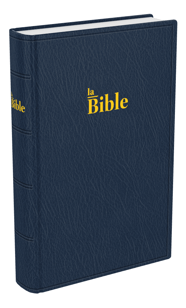 Produit Bible Darby format compact, souple bleu