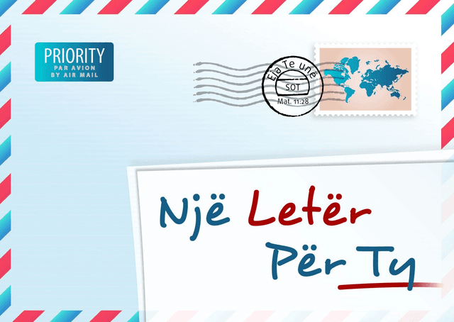 image du produit Une lettre pour vous, albanais