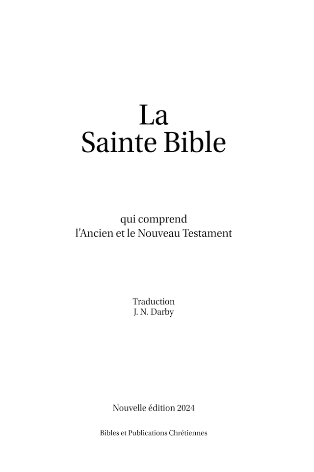 image du produit Bible Darby format compact, souple bleu