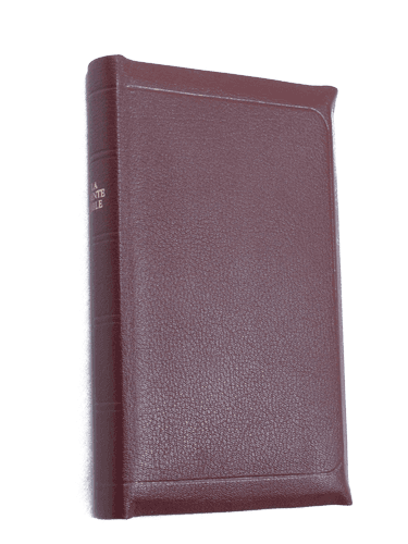 Produit Bible cuir grenat, petit format