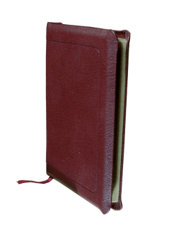 image du produit Bible à rebords cuir grenat, format de poche