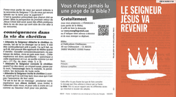 image du produit Le Seigneur Jésus va revenir (paquet de 100)