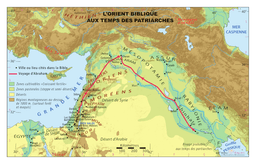 image du produit Carte murale : L'Orient biblique au temps des Patriarches