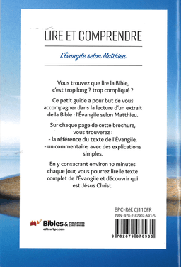 image du produit Lire et comprendre, commentaire sur l'évangile de Matthieu
