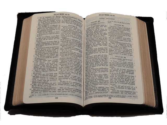 image du produit Bible cuir noir, petit format