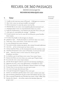 image du produit Recherche de 360 passages SANS références, 2026