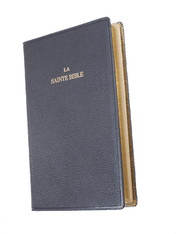 image du produit Bible cuir noir, grand format