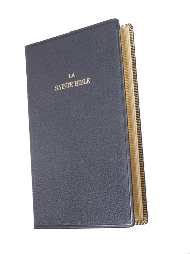 image du produit Bible cuir noir, grand format