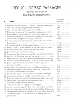 image du produit Recherche de 360 passages AVEC références, 2026