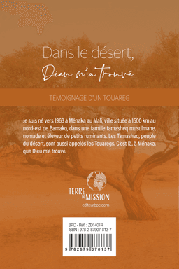 image du produit Dans le désert Dieu m'a trouvé, témoignage d'un Touareg