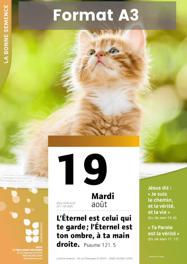 Produit Affiche - Calendrier La Bonne Semence