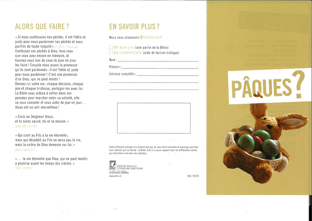 image du produit Pâques ?